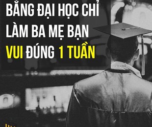 Trượt đại học thì phải làm sao: Đỗ hay trượt không làm thay đổi giá trị con người, điểm số không thể chứng minh bạn có thành công hay không