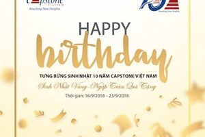 TƯNG BỪNG SINH NHẬT 10 NĂM CAPSTONE VIỆT NAM 
