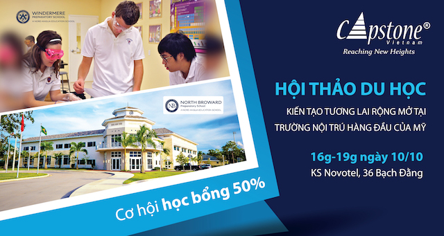 Cơ hội học bổng 50% tại các trường Trung học nội trú hàng đầu nước Mỹ