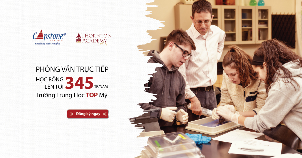 Hội thảo phỏng vấn học bổng TRƯỜNG TOP Mỹ với cơ hội học bổng lên tới 345 tr/năm