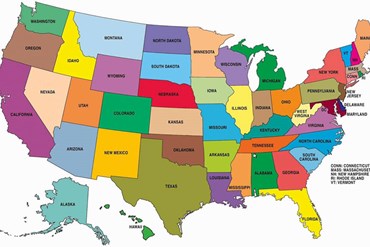 Trước khi chọn trường, hãy xem bản đồ nước Mỹ