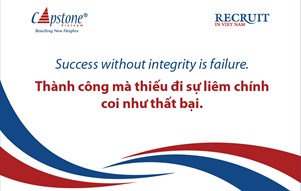 Thành công là thoáng qua, liêm chính là mãi mãi
