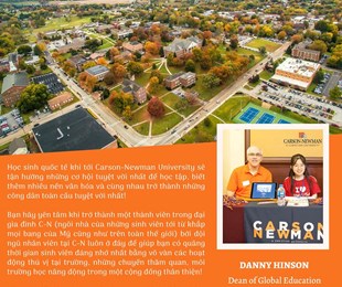 Carson-Newman University (C-N) – Điểm đến lý tưởng cho những học sinh yêu thích môi trường học thân thiện, hài hòa.