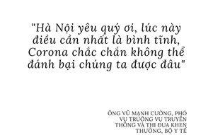 Hà Nội yêu quý ơi, lúc này điều cần nhất là bình tĩnh
