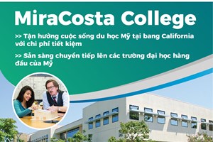 Du học Mỹ bang California tại MiraCosta College - đảm bảo cơ hội chuyển tiếp các trường TOP bang, học phí chỉ từ 200 triệu/năm