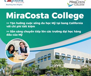 Du học Mỹ bang California tại MiraCosta College - đảm bảo cơ hội chuyển tiếp các trường TOP bang, học phí chỉ từ 200 triệu/năm