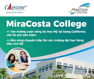 Du học Mỹ bang California tại MiraCosta College - đảm bảo cơ hội chuyển tiếp các trường TOP bang, học phí chỉ từ 200 triệu/năm