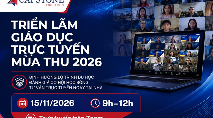 TRIỂN LÃM DU HỌC TRỰC TUYẾN MÙA THU 2026