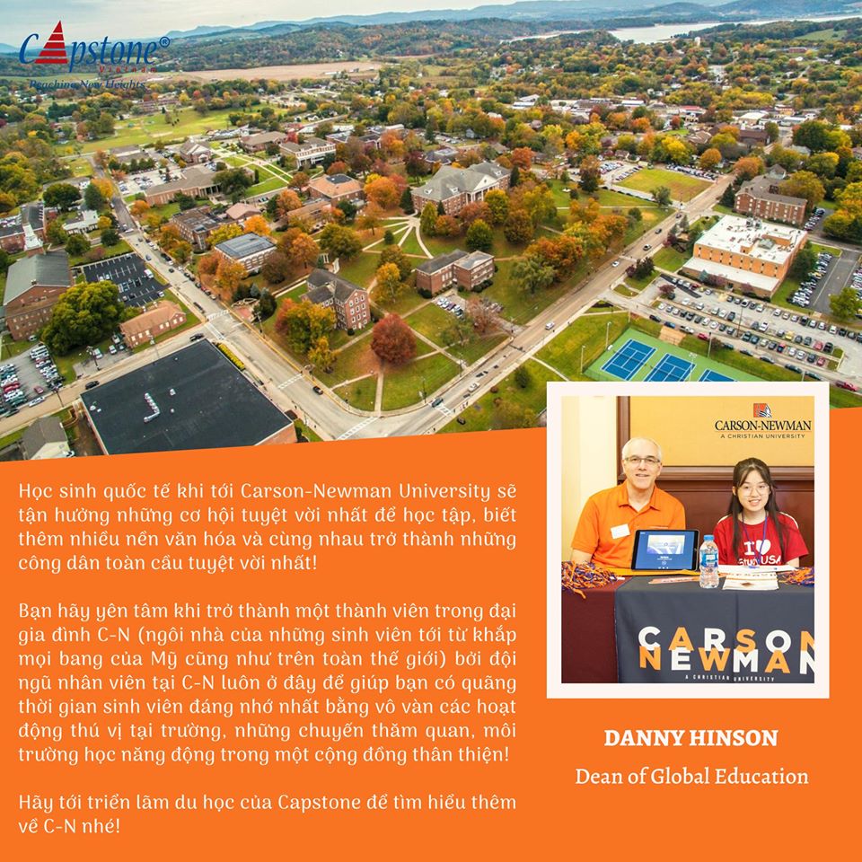 Carson-Newman University (C-N) – Điểm đến lý tưởng cho những học sinh yêu thích môi trường học thân thiện, hài hòa.