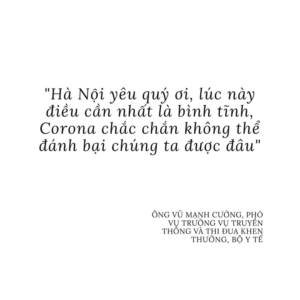 Hà Nội yêu quý ơi, lúc này điều cần nhất là bình tĩnh