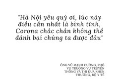 Hà Nội yêu quý ơi, lúc này điều cần nhất là bình tĩnh