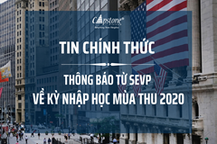 Thông báo từ SEVP về Kỳ nhập học mùa Thu 2020