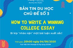 [BẢN TIN DU HỌC SỐ 3] BÍ KÍP “NHÀO NẶN” MỘT BÀI LUẬN XUẤT SẮC!