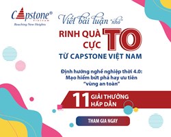 Cuộc thi Viết bài luận “nhỏ” -  rinh quà cực TO cùng Capstone Việt Nam