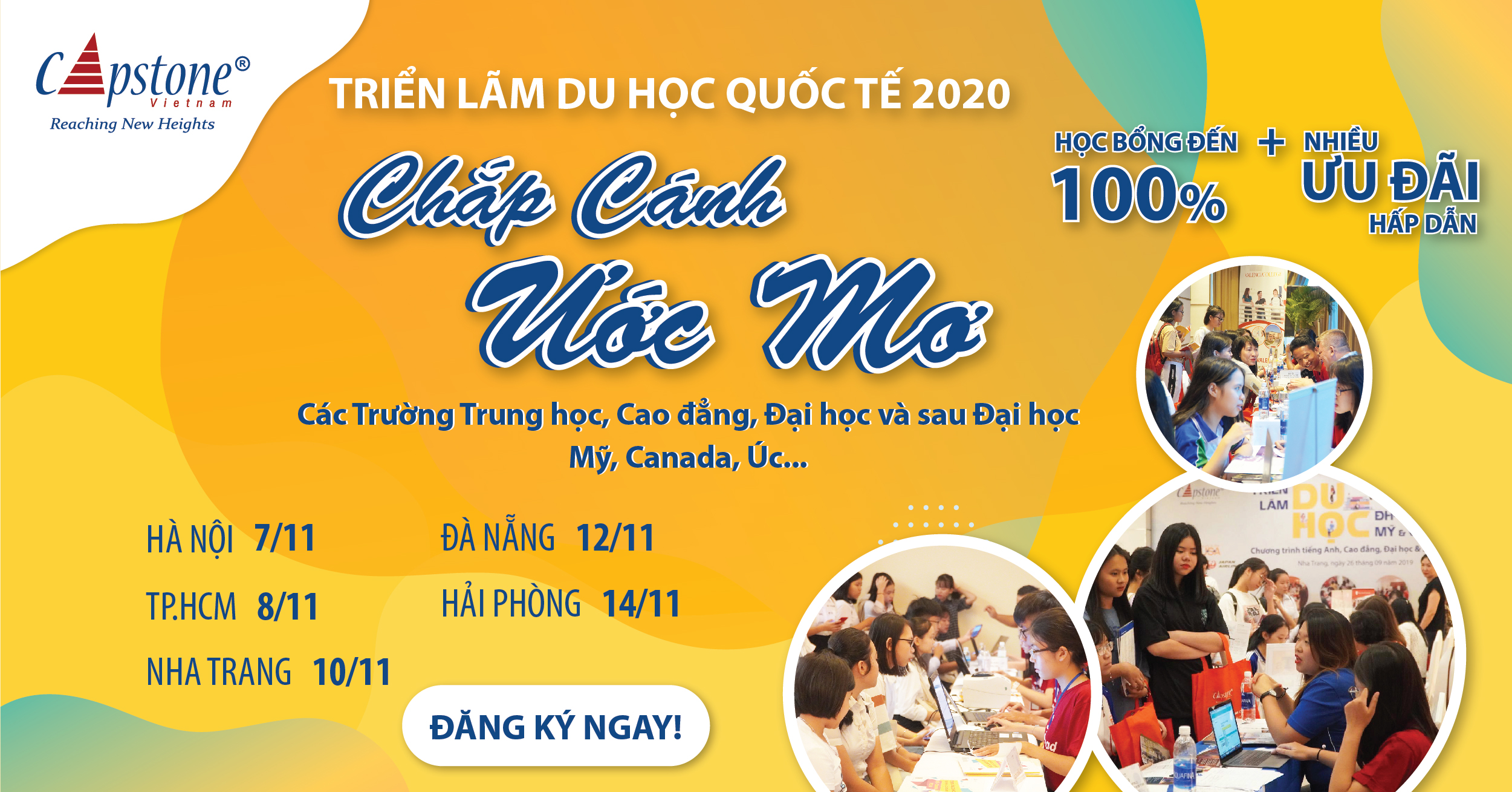 Tổng hợp học bổng du học bậc Trung học tại Triển lãm du học Quốc tế 2020 các trường Mỹ, Canada, Úc ... 