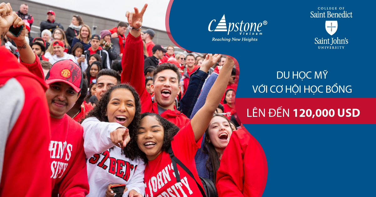 Du học Mỹ với cơ hội học bổng lên tới 120,000 USD tại College of Saint Benedict and Saint John’s University  