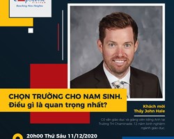 Livestream chủ đề Chọn trường cho NAM SINH. Điều gì là quan trọng nhất 