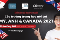 Triển lãm du học Trực tuyến các trường Trung học Mỹ, Anh  Canada lớn nhất 2021 