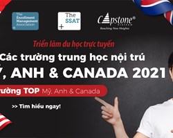 Triển lãm du học Trực tuyến các trường Trung học Mỹ, Anh  Canada lớn nhất 2021