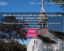 Hướng dẫn tham dự Triển lãm du học bậc Trung học các trường Nội trú Mỹ, Anh  Canada 2021