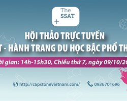 Hội thảo trực tuyến SSAT – Hành trang Du học bậc phổ thông