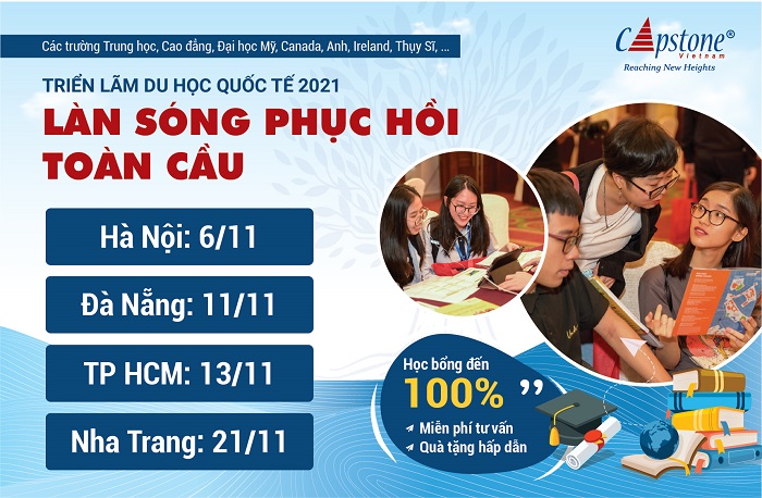 DANH SÁCH TRƯỜNG THAM DỰ TRIỂN LÃM DU HỌC QUỐC TẾ MÙA THU 2021 - HỒ CHÍ MINH VÀ CÁC TỈNH KHÁC 13112021