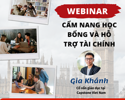 WEBINAR “Cẩm nang học bổng và hỗ trợ tài chính”
