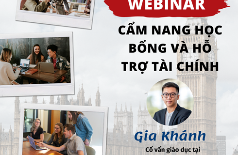 WEBINAR: “Cẩm nang học bổng và hỗ trợ tài chính”