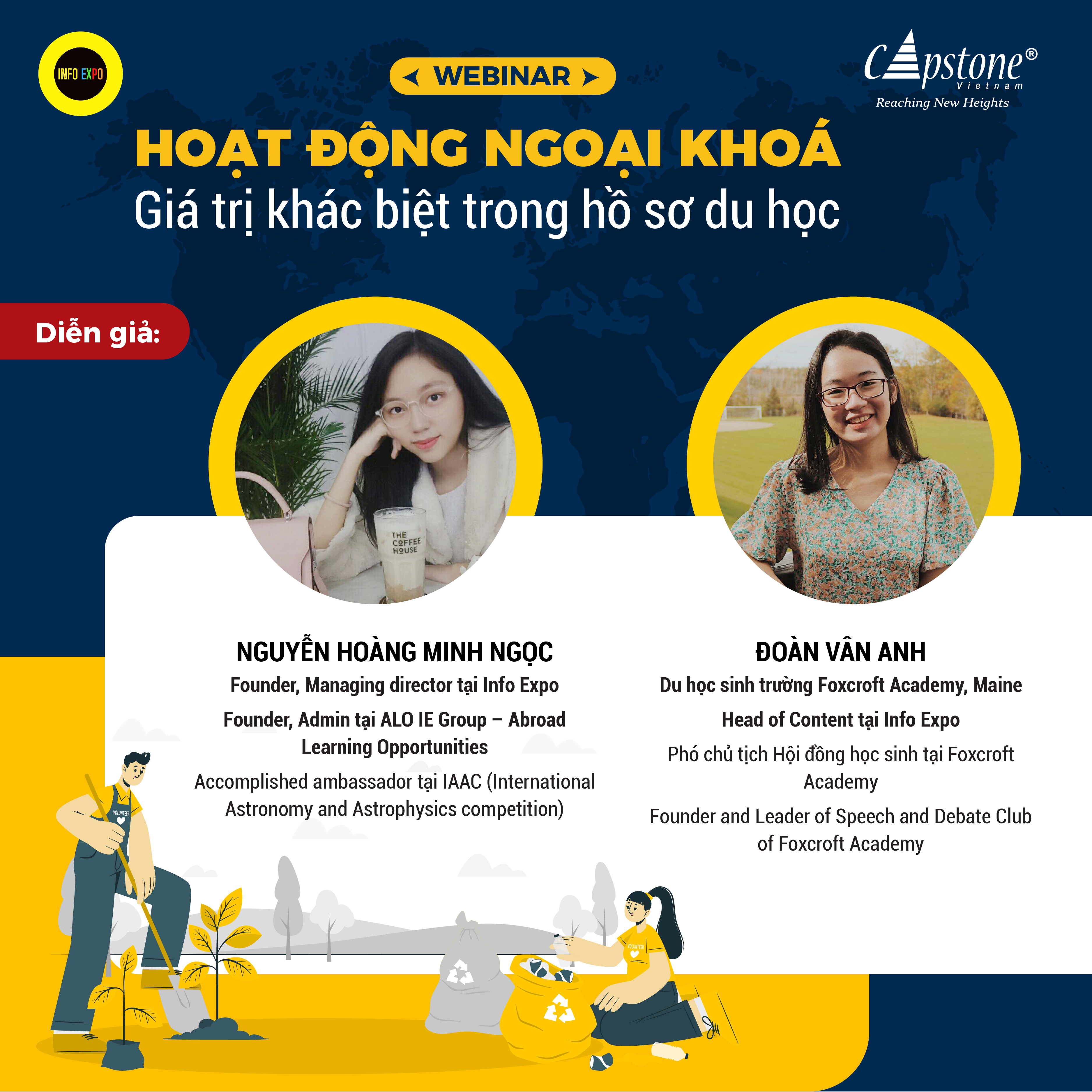 WEBINAR Hoạt động ngoại khóa - Giá trị khác biệt trong hồ sơ du học