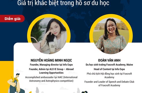 WEBINAR: Hoạt động ngoại khóa - Giá trị khác biệt trong hồ sơ du học