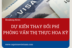 Đề xuất thay đổi phí phỏng vấn thị thực hoa kỳ 