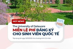 Ghi danh tại đại học Delaware (mỹ) với chi phí 0 đồng.