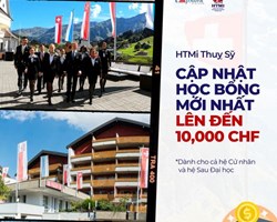 Vui cuối tuần với HỌC BỔNG 2022 mới toanh từ HTMi Thụy Sỹ