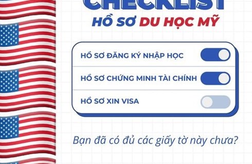 Checklist hồ sơ du học Mỹ