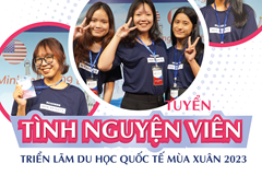 TUYỂN TÌNH NGUYỆN VIÊN CHO TRIỂN LÃM DU HỌC QUỐC TẾ MÙA XUÂN 2023