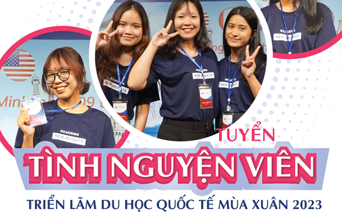 TUYỂN TÌNH NGUYỆN VIÊN CHO TRIỂN LÃM DU HỌC QUỐC TẾ MÙA XUÂN 2023