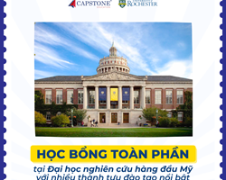 HỌC BỔNG TOÀN PHẦN TƯ ĐẠI HỌC TOP 36 ĐẠI HỌC QUỐC GIA TẠI MỸ