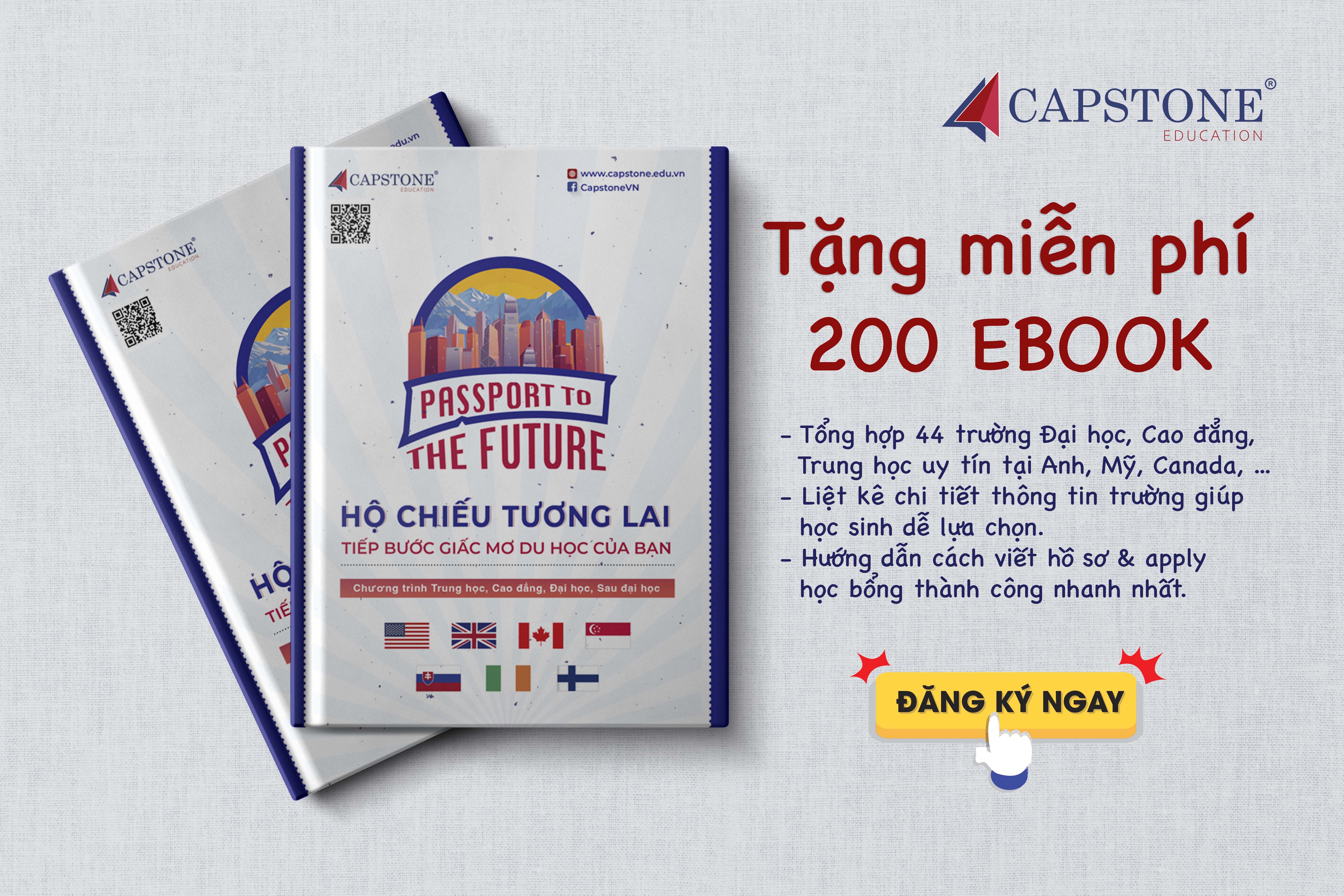 Tặng 200 cuốn Ebook Hộ chiếu du học tiếp bước giấc mơ du học