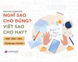 WRITING WORKSHOP Nghĩ sao cho đúng, viết sao cho hay