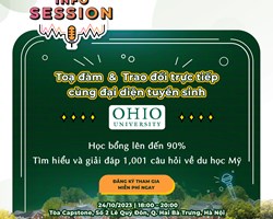  TẤM VÉ VÀNG CHO GIẤC MƠ DU HỌC MỸ - OHIO UNIVERSITY