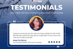 Testimonials Cảm kích những nhận xét của học sinh và phụ huynh dành cho Capstone