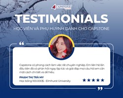 Testimonials Cảm kích những nhận xét của học sinh và phụ huynh dành cho Capstone