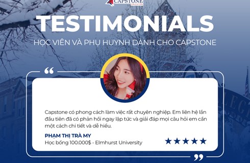 Testimonials: Cảm kích những nhận xét của học sinh và phụ huynh dành cho Capstone