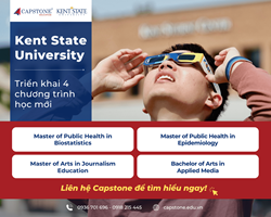 Kent State University triển khai 4 chương trình cấp bằng cử nhân và thạc sĩ mới