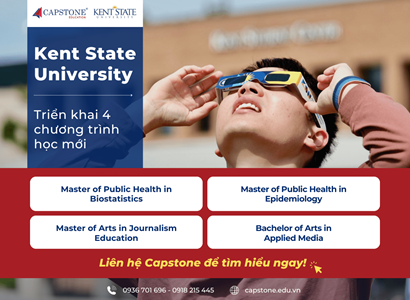 Kent State University triển khai 4 chương trình cấp bằng cử nhân và thạc sĩ mới