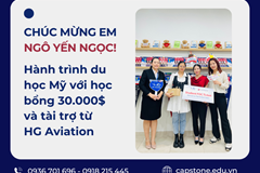 Ngô Yến Ngọc - Du học Mỹ với học bổng 30.000$ và tài trợ từ HG Aviation