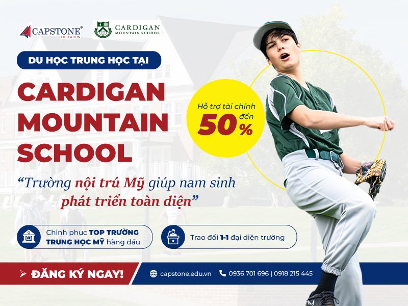 Du học cấp 2 tại Cardigan Mountain School - Nơi nuôi dưỡng nam sinh toàn diện