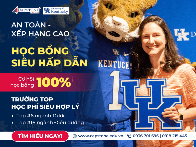 Đại học Kentucky Môi trường an toàn, học bổng hấp dẫn, vững bước tương lai