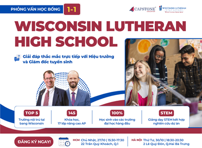 Phỏng vấn học bổng trực tiếp – Cơ hội vàng tại Wisconsin Lutheran High School