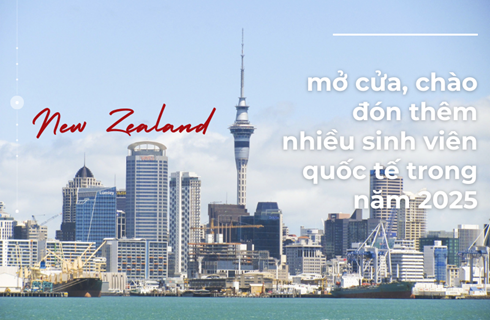 New Zealand mở cửa, chào đón thêm nhiều sinh viên quốc tế trong năm 2025